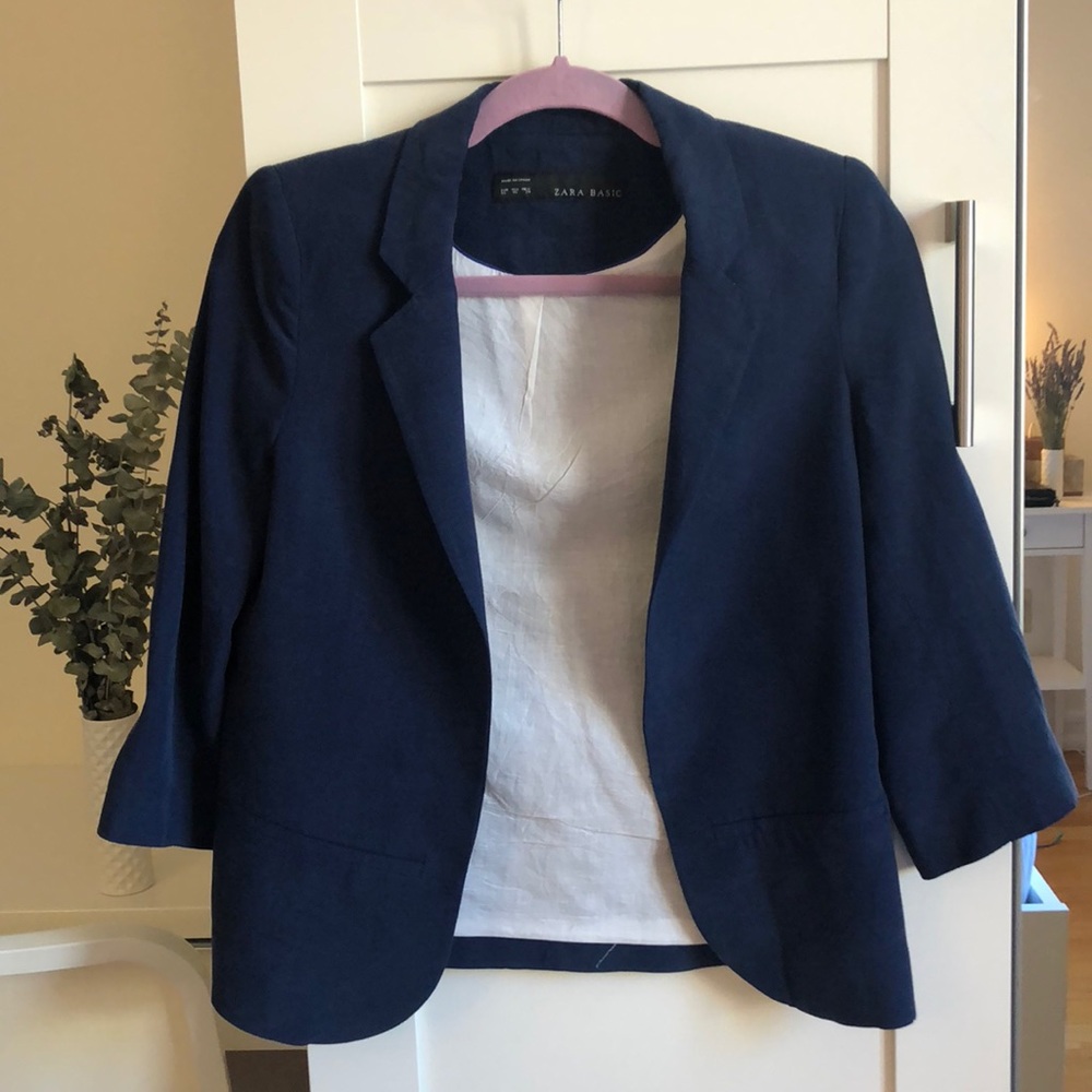 Zara women navy blazer